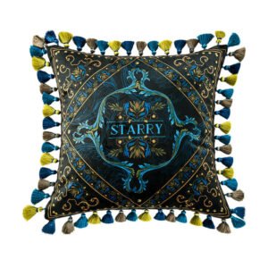 Peacock Velvet Throw Pillow Case