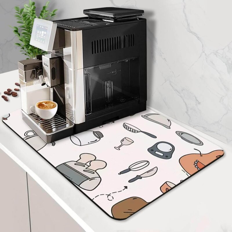 Super Absorbent Coffee Mat - Keep Your Coffee Station Clean and Stylish